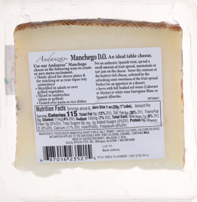 Andanzas Baby Manchego Wheel - 6 Oz - Image 5
