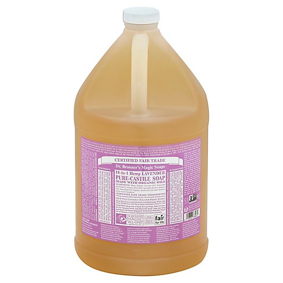 Dr Bronners Soap Pure Castille 18 In 1 Hemp Lavender - 128 Fl. Oz.