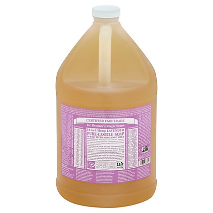 Dr Bronners Soap Pure Castille 18 In 1 Hemp Lavender - 128 Fl. Oz. - Image 1