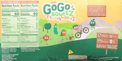 GoGo squeeZ Appl Sce Stwbrry Peach - 38.4 Oz - Image 6