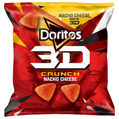 Doritos 3D Crunch Tortilla Chips Nacho Cheese - 0.62 Oz. - Image 3