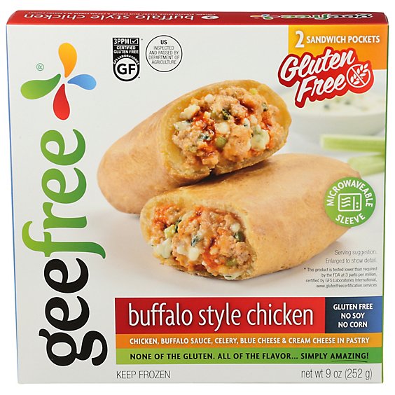 Geefree Chicken Buffalo Style Gluten Free - 2-4.5 Oz