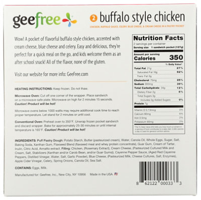 Geefree Chicken Buffalo Style Gluten Free - 2-4.5 Oz - Image 2