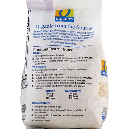 O Organics Barley Quick Cook - 8.8 Oz - Image 3