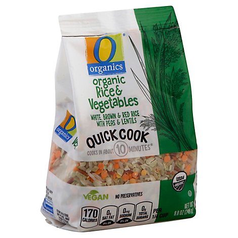 O Organics Rice & Vegetables Quick Cook - 8.8 Oz