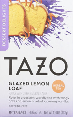 TAZO Herbal Tea Glazed Lemon Loaf Tea Bags - 15 count - Image 2