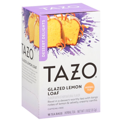 TAZO Herbal Tea Glazed Lemon Loaf Tea Bags - 15 count