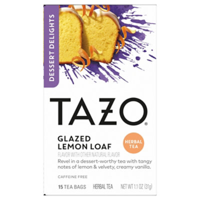 TAZO Herbal Tea Glazed Lemon Loaf Tea Bags - 15 count