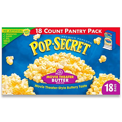 Pop-Secret Popcorn Microwave Movie Theater Butter Pantry Pack - 18-3 Oz - Image 2