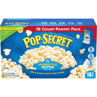 Pop Secret Homestyle Butter Popcorn 18 Count - 3 Oz - Image 1