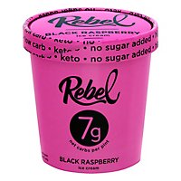 Rebel Ice Cream Raspberry 1 Pint - 473 Ml - Image 1
