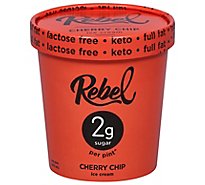 Rebel Ice Cream Cherry Chip 1 Pint - 473 Ml