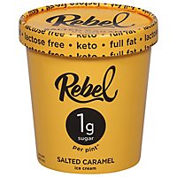 Rebel Ice Cream Salted Caramel 1 Pint - 473 Ml - Image 1