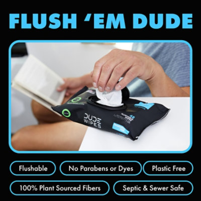 Dude Wipes Flushable 3 Pack - 144 Count - Image 6