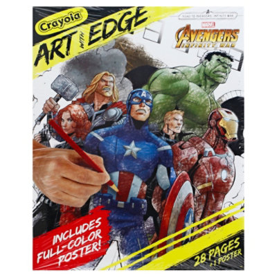  Crayola Art With Edge Coloring Book Marvel Avengers Infinity War - Each 