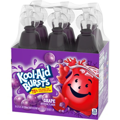 Kool-Aid Bursts Grape Artificially Flavored Soft Drink - 6  - 6.75 Fl. Oz. - Image 7