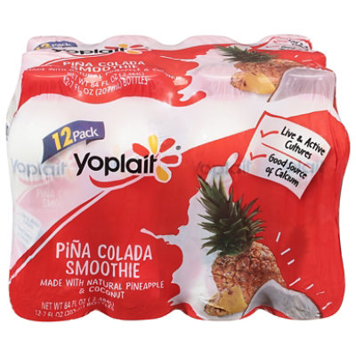 Yoplait Pina Colada Smoothie - 12- 7 Oz - Image 3