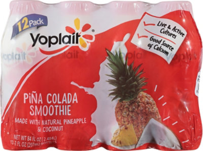 Yoplait Pina Colada Smoothie - 12- 7 Oz - Image 6