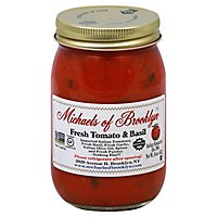 Michaels Of Brooklyn Sauce Fresh Tomato & Basil - 16 Oz - Image 1
