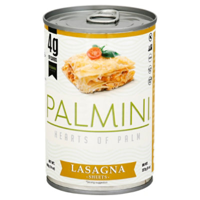 Palmini Pasta Hearts Of Palm Lasagna Sheets - 14 Oz