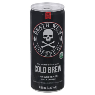 Death Wish Coffee Cold Brew Unsweetened Black 8 Fl Oz Randalls   960540913