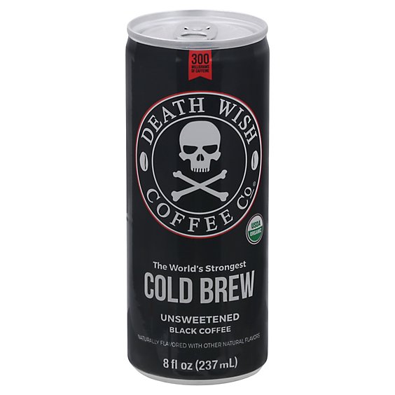 Death Wish Coffee Cold Brew Unsweetened Black - 8 Fl. Oz.
