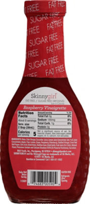 Skinnygirl Dressing Fat Free Sugar Free Raspberry Vinaigrette - 8 Fl. Oz. - Image 6