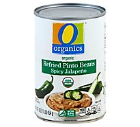 O Organics Beans Refried Spicy Jalapeno - 16 Oz