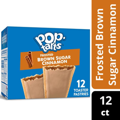 Pop-Tarts Toaster Pastries Frosted Brown Sugar Cinnamon Breakfast Foods 12 Count - 20.3 Oz - Image 1