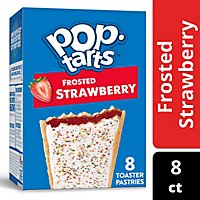 Pop-Tarts Toaster Pastries Breakfast Foods Frosted Strawberry 8 Count - 13.5 Oz - Image 2