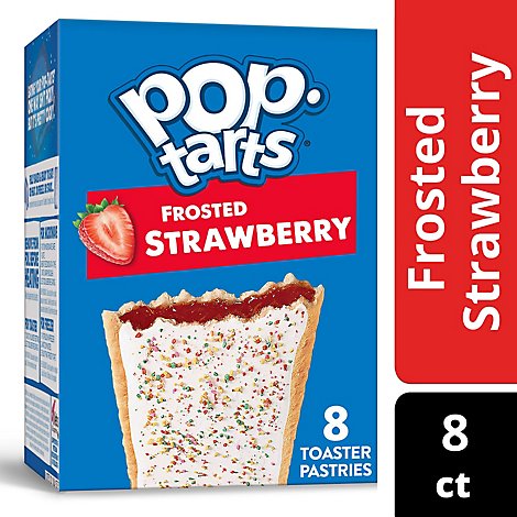 Pop-Tarts Toaster Pastries Breakfast Foods Frosted Strawberry 8 Count - 13.5 Oz