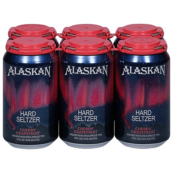 Alaskan Seltzer Cherry Grpfrt In Cans - 6-12 Fl. Oz.