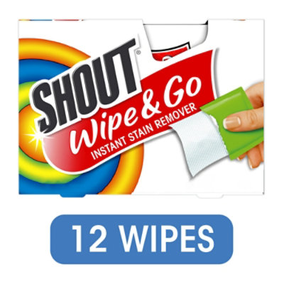 Shout Wipe And Go Instant Stain Remover Wipe - 12 Count - Image 2