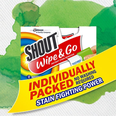 Shout Wipe And Go Instant Stain Remover Wipe - 12 Count - Image 5