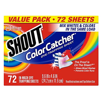 Shout Color Catcher Dye Trapping Sheets Value Pack - 72 Count - Image 2
