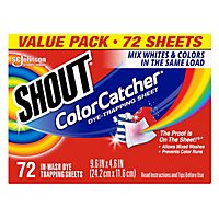 Shout Color Catcher Dye Trapping Sheets Value Pack - 72 Count - Image 2