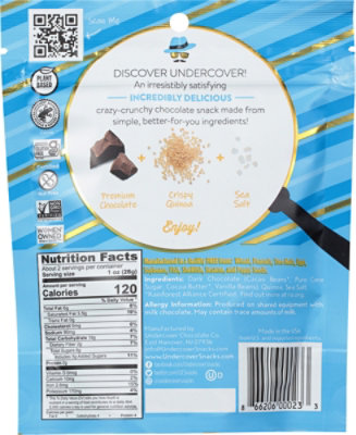 Undercover Dark Chocolate + Sea Salt Quinoa Crisps - 2 Oz - Image 6