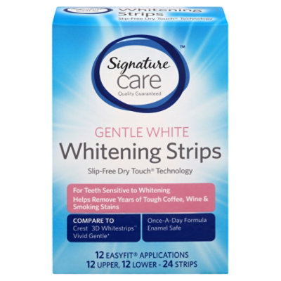 Signature Select/Care Whitening Strips Gentle White - 24 Count - Image 4