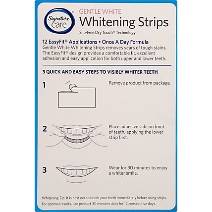 Signature Care Whitening Strips Gentle White - 24 Count - Image 5