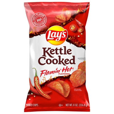 Lays Kettle Cooked Potato Chips Flamin Hot - 8 Oz - Image 3