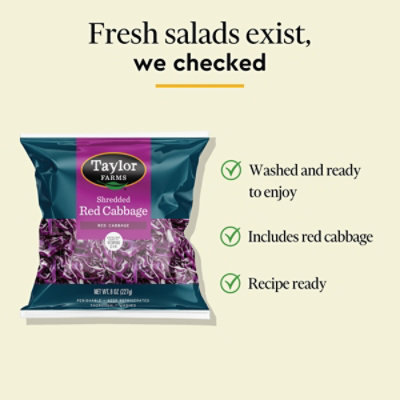 Taylor Farms Shredded Red Cabbage - 8 Oz - Image 3