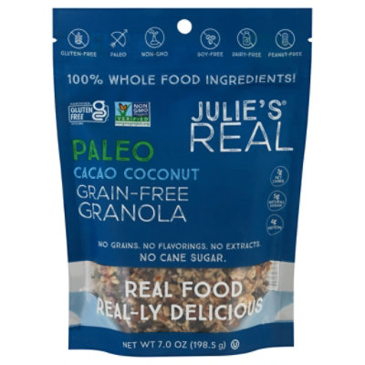 Julies Real Granola Cacao Ccnt - 7 Oz