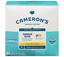 Camerons Coffee Eco Pod Medium Dark Roast Jamaica Blue Mountain Blend 32 Count - 10.44 Oz