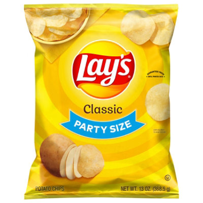 Lays Potato Chips Classic Party Size - 13 Oz - Image 1