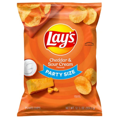 Lays Potato Chips Cheddar & Sour Cream Party Size - 12.5 Oz - Image 3