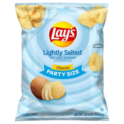 Lays Potato Chips Lightly Salted Classic Party Size - 12.5 Oz - Image 3