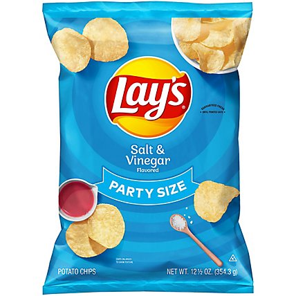 Lays Potato Chips Salt & Vinegar Party Size - 12.5 Oz - Image 3