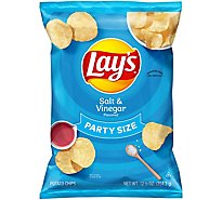 Lays Potato Chips Salt & Vinegar Party Size - 12.5 Oz