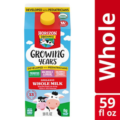 Horizon Organic Growing Years DHA Omega-3 Milk Carton - 59 Fl. Oz.