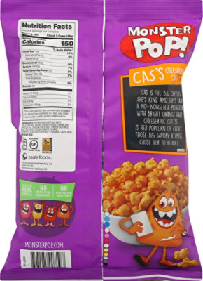 Monster Pop Cheese Popcorn - 6 Oz - Image 5